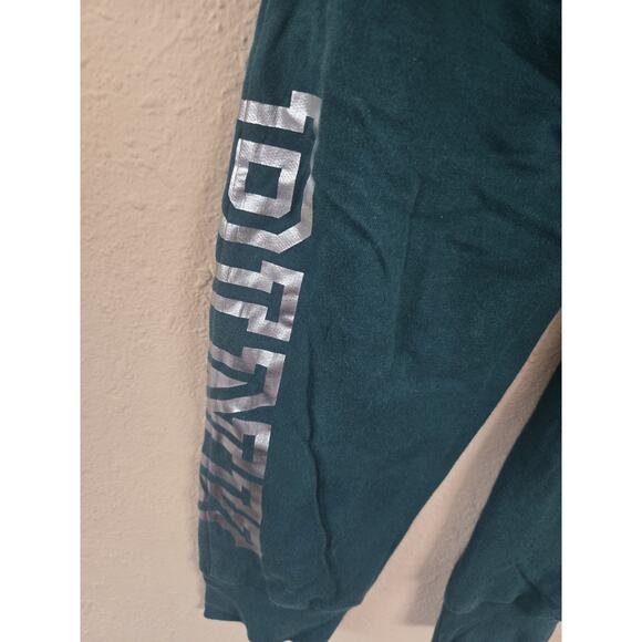 VICTORIA'S SECRET PINK EVERYDAY COMFY FLEECE SKINNY JOGGER LOGO, Green, Size L - Picture 4 of 6